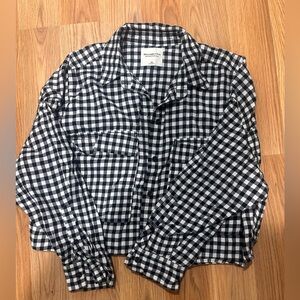Abercrombie cropped flannel
